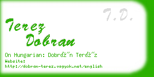 terez dobran business card